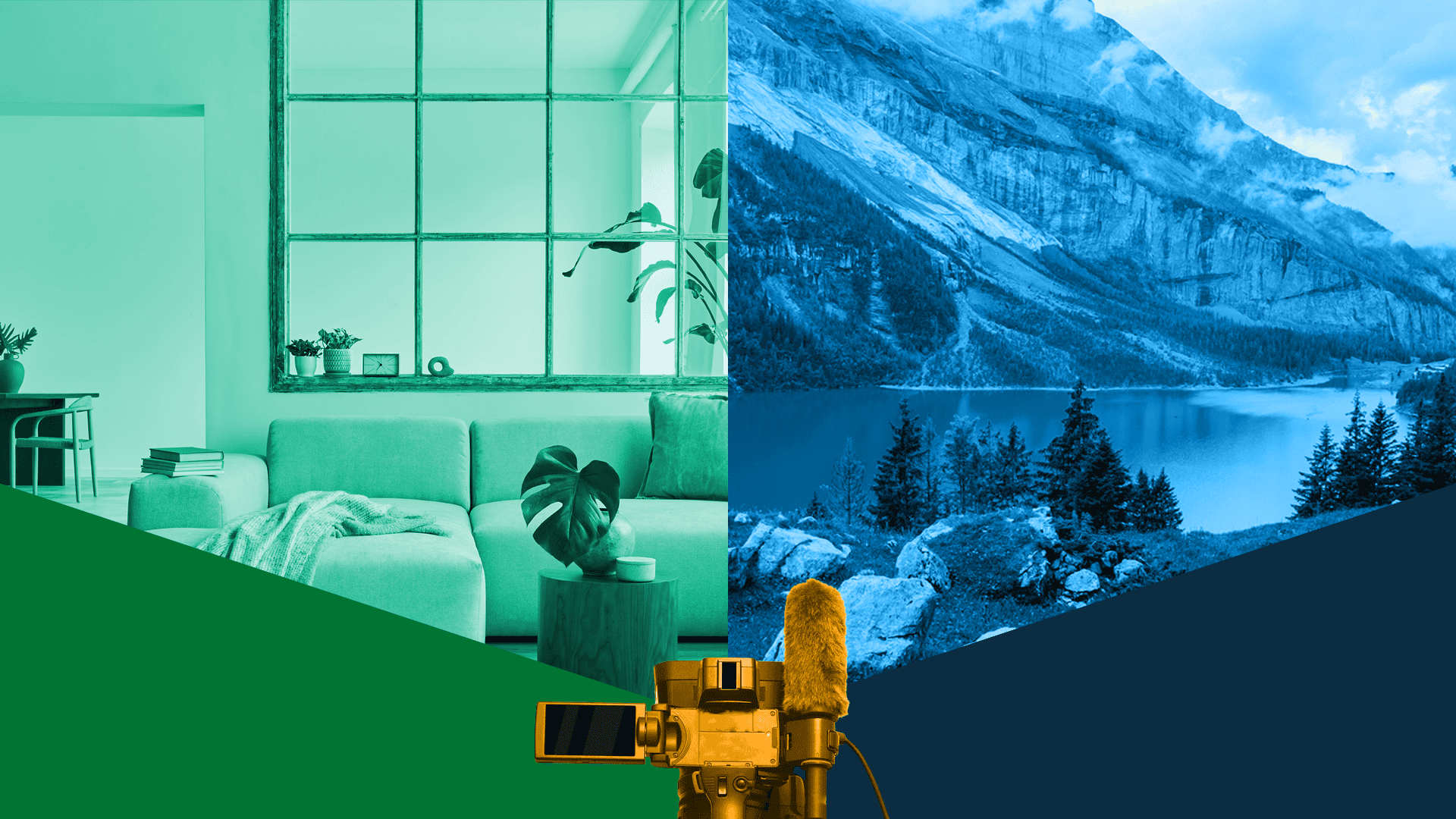 This image features two different locations in two different colors, showcasing the difference location can make in a video. This image represents location scouting 101: preparing for your next film or video shoot.